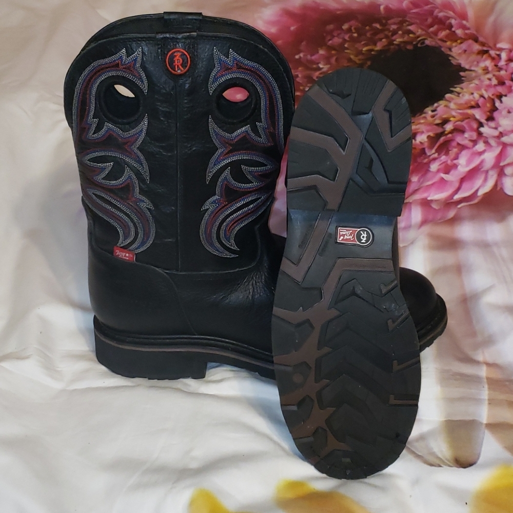 Tony Lama Black Grizzly Work Boots